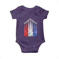 Funny Fighter Jet Airplane American Flag 4th Of July Baby Onesie - Wonder Print Shop