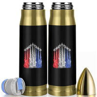 Funny Fighter Jet Airplane American Flag 4th Of July Bullet Tumbler - Wonder Print Shop