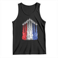 Funny Fighter Jet Airplane American Flag 4th Of July Tank Top - Wonder Print Shop
