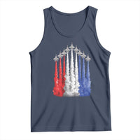 Funny Fighter Jet Airplane American Flag 4th Of July Tank Top - Wonder Print Shop