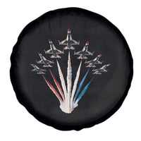 US Airplane Fighter Jet American Flag 4th Of July Spare Tire Cover - Wonder Print Shop