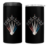 US Airplane Fighter Jet American Flag 4th Of July 4 in 1 Can Cooler Tumbler - Wonder Print Shop