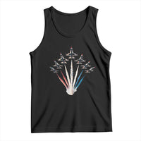 US Airplane Fighter Jet American Flag 4th Of July Tank Top - Wonder Print Shop