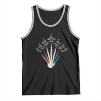 US Airplane Fighter Jet American Flag 4th Of July Tank Top - Wonder Print Shop