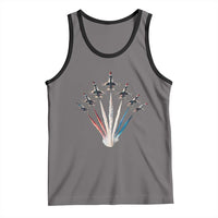 US Airplane Fighter Jet American Flag 4th Of July Tank Top - Wonder Print Shop