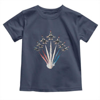 US Airplane Fighter Jet American Flag 4th Of July Toddler T Shirt - Wonder Print Shop