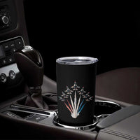 US Airplane Fighter Jet American Flag 4th Of July Tumbler Cup - Wonder Print Shop