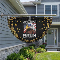 Funny All American Bruh Bald Eagle Patriotic Fan Flag American Flag 4th Of July