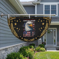 Funny 4th Of July DILF Damn I Love Freedom Patriotic Fan Flag Vintage Bald Eagle 4th Of July