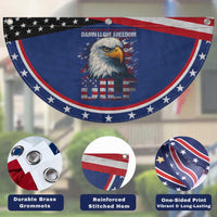 Funny 4th Of July DILF Damn I Love Freedom Patriotic Fan Flag Vintage Bald Eagle 4th Of July