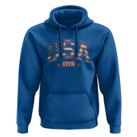 Funny USA 1776 Patriotic 4th of July American Flag Hoodie - Wonder Print Shop
