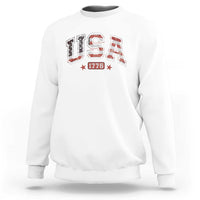 Funny USA 1776 Patriotic 4th of July American Flag Sweatshirt - Wonder Print Shop