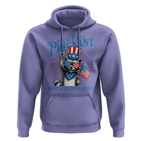 Funny Festive Feral and Pregnant Hoodie Running On Freedom And Cravings 4th of July Maternity Raccoon - Wonder Print Shop