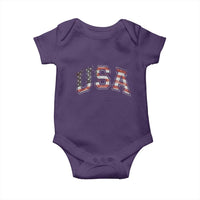 Funny USA Patriotic 4th of July American Flag Baby Onesie - Wonder Print Shop