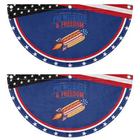 Pig Missiles And Freedom Hot Dog 4th of July Humor Patriotic Fan Flag