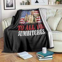 Happy 4th of July To All You Sumbitches Throw Blanket Funny Smokey Patriotic American 70s Movie The Bandit