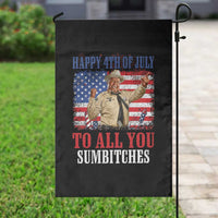 Happy 4th of July To All You Sumbitches Garden Flag Funny Smokey Patriotic American 70s Movie The Bandit