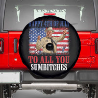 Happy 4th of July To All You Sumbitches Spare Tire Cover Funny Smokey Patriotic American 70s Movie The Bandit