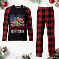 Happy 4th of July To All You Sumbitches Plaid Pajama Set Funny Smokey Patriotic American 70s Movie The Bandit