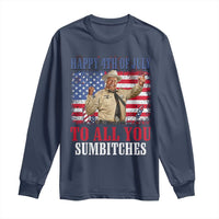 Happy 4th of July To All You Sumbitches Long Sleeve Shirt Funny Smokey Patriotic American 70s Movie The Bandit
