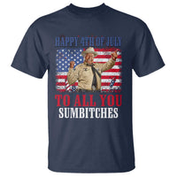Happy 4th of July To All You Sumbitches T Shirt Funny Smokey Patriotic American 70s Movie The Bandit