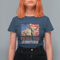 Happy 4th of July To All You Sumbitches T Shirt For Women Funny Smokey Patriotic American 70s Movie The Bandit