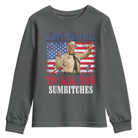 Happy 4th of July To All You Sumbitches Youth Sweatshirt Funny Smokey Patriotic American 70s Movie The Bandit