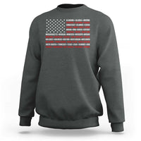 50 US States 4th of July Vintage American Flag Sweatshirt
