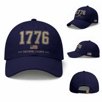 1776 National Champs 250th Anniversary USA 4th of July Baseball Cap