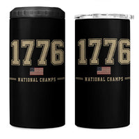 1776 National Champs 250th Anniversary USA 4th of July 4 in 1 Can Cooler Tumbler