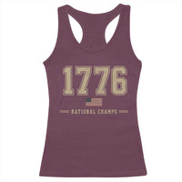 1776 National Champs 250th Anniversary USA 4th of July Racerback Tank Top