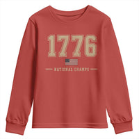 1776 National Champs 250th Anniversary USA 4th of July Youth Sweatshirt