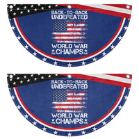 Back To Back Undefeated World War Champs 4th Of July Patriotic Fan Flag 1918 1945 US History