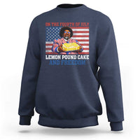Lemon Pound Cake And Freedom Sweatshirt 4th of July Hip Hop Edgy Humor Rap Fan