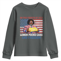 Lemon Pound Cake And Freedom Youth Sweatshirt 4th of July Hip Hop Edgy Humor Rap Fan
