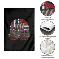 Ro Ro Norway Garden Flag Norwegian Viking Row Longship Norge Football Fan