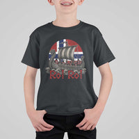 Ro Ro Norway T Shirt For Kid Norwegian Viking Row Longship Norge Football Fan