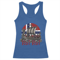 Ro Ro Norway Racerback Tank Top Norwegian Viking Row Longship Norge Football Fan