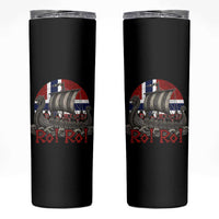 Ro Ro Norway Skinny Tumbler Norwegian Viking Row Longship Norge Football Fan