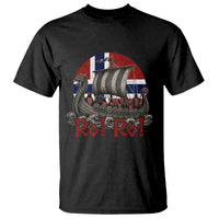 Ro Ro Norway T Shirt Norwegian Viking Row Longship Norge Football Fan