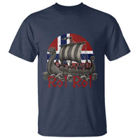 Ro Ro Norway T Shirt Norwegian Viking Row Longship Norge Football Fan