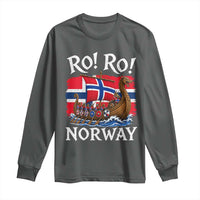Ro Ro Norway Viking Row Long Sleeve Shirt Norwegian Flag Longship for Norge Football Fan