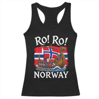 Ro Ro Norway Viking Row Racerback Tank Top Norwegian Flag Longship for Norge Football Fan