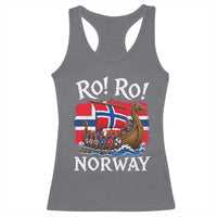 Ro Ro Norway Viking Row Racerback Tank Top Norwegian Flag Longship for Norge Football Fan