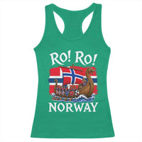 Ro Ro Norway Viking Row Racerback Tank Top Norwegian Flag Longship for Norge Football Fan