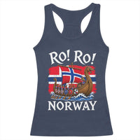 Ro Ro Norway Viking Row Racerback Tank Top Norwegian Flag Longship for Norge Football Fan