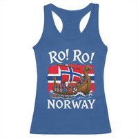 Ro Ro Norway Viking Row Racerback Tank Top Norwegian Flag Longship for Norge Football Fan