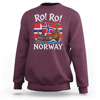 Ro Ro Norway Viking Row Sweatshirt Norwegian Flag Longship for Norge Football Fan