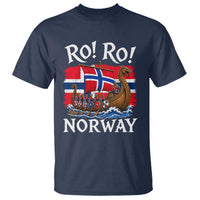 Ro Ro Norway Viking Row T Shirt Norwegian Flag Longship for Norge Football Fan