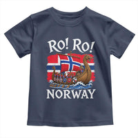 Ro Ro Norway Viking Row Toddler T Shirt Norwegian Flag Longship for Norge Football Fan